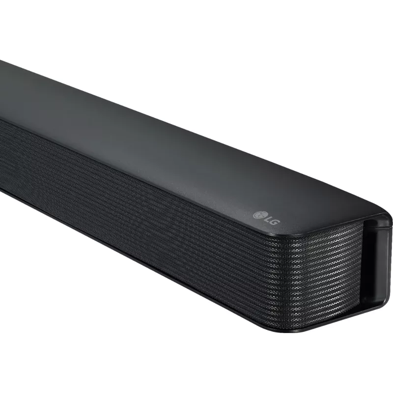 LG - 2.0-Channel Soundbar with 40-Watt Digital Amplifier - Black