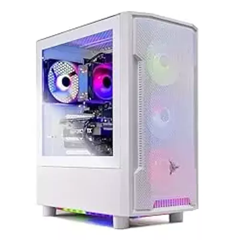 Skytech Archangel Gaming PC, Intel i5 14400F 2.5 GHz (4.7GHz Turbo Boost), NVIDIA RTX 4060 8GB GDDR6X, 2TB SSD, 32GB DDR5 RAM 5600 RGB, 650W Gold PSU, Wi-Fi, Win 11 Home