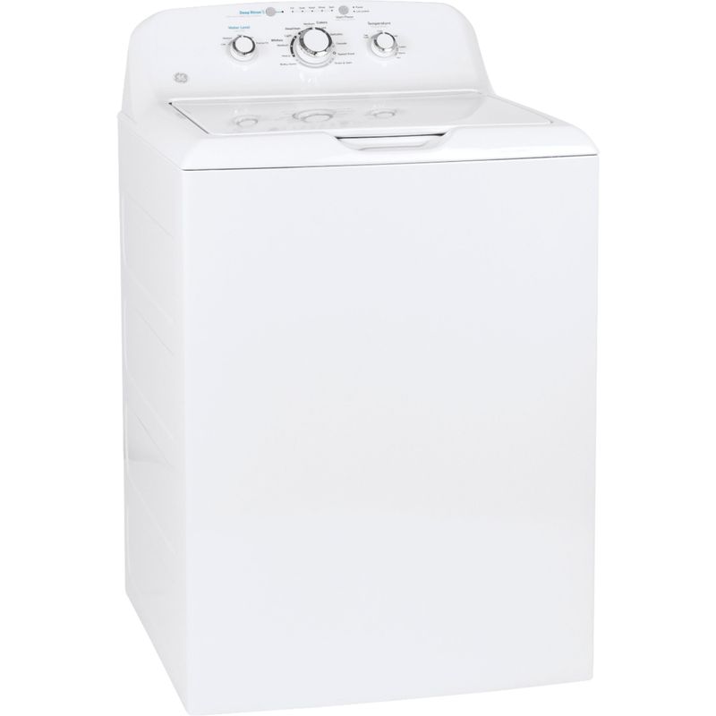 Angle Zoom. GE - 4.2 Cu. Ft. Top Load Washer with Precise Fill & Deep Rinse - White on White