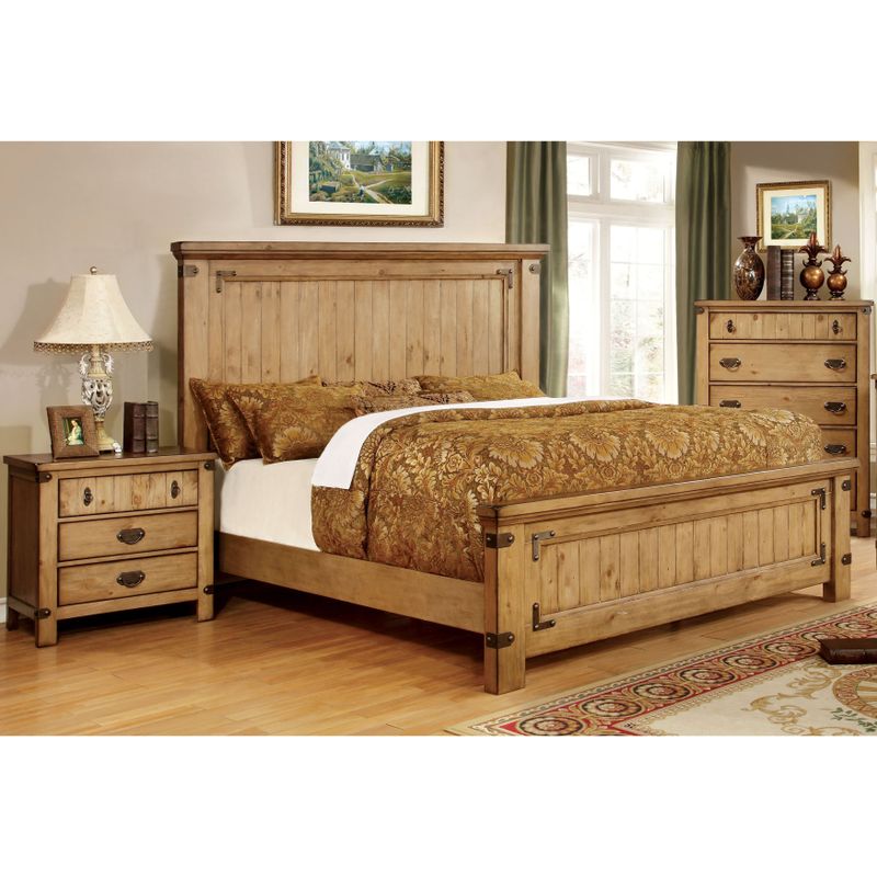 Furniture of America Sierren Country Style 3-piece Bedroom Set - Cal. King