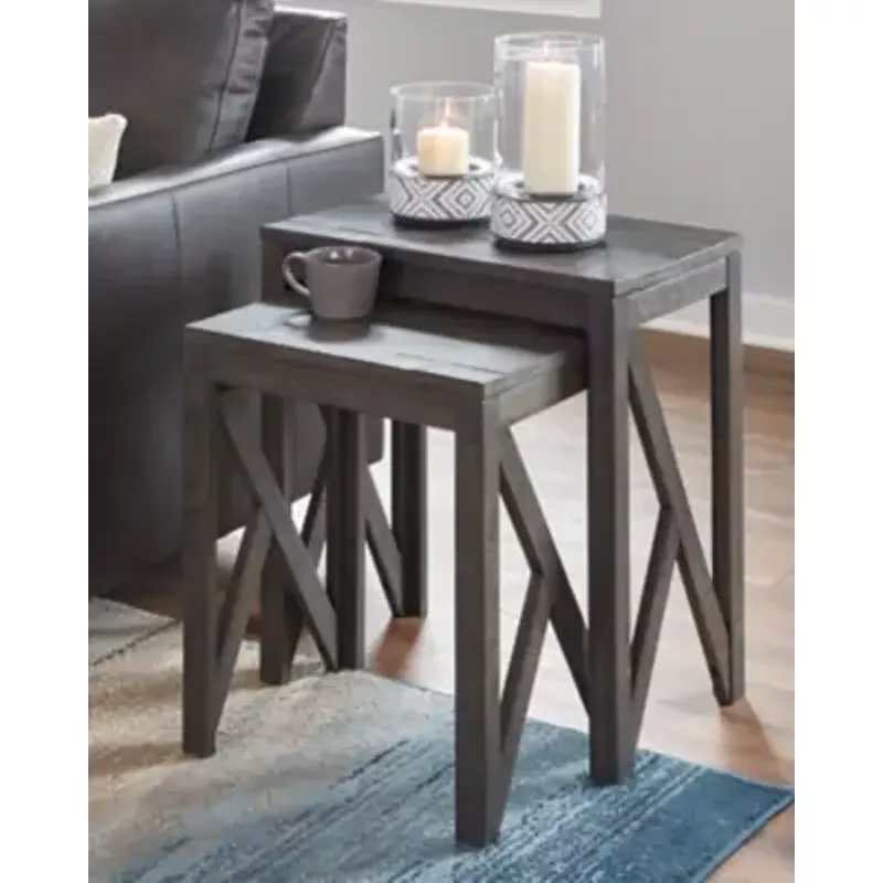 Gray Emerdale Accent Table Set (2/CN)