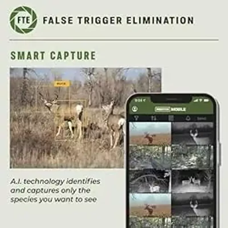 Moultrie Mobile Edge Pro Cellular Trail Camera - 2 Pack - Auto Connect, Nationwide Coverage, False Trigger Elimination Tech,1080p Video with HD Audio, 100ft Detection Range