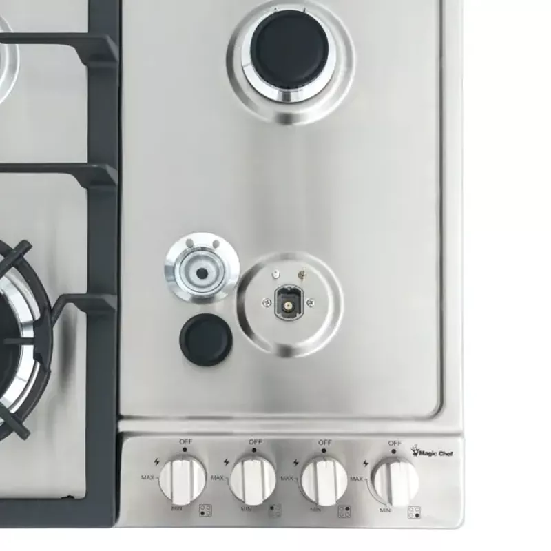 Magic Chef 24'" Built-In Gas Cooktop in Stainless Steel