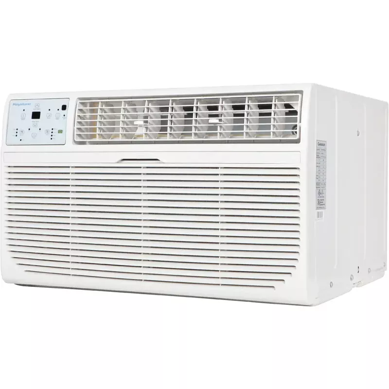 Keystone - 8,000 BTU 115V Through-the-Wall Air Conditioner with 4,200 BTU Supplemental Heat Capability