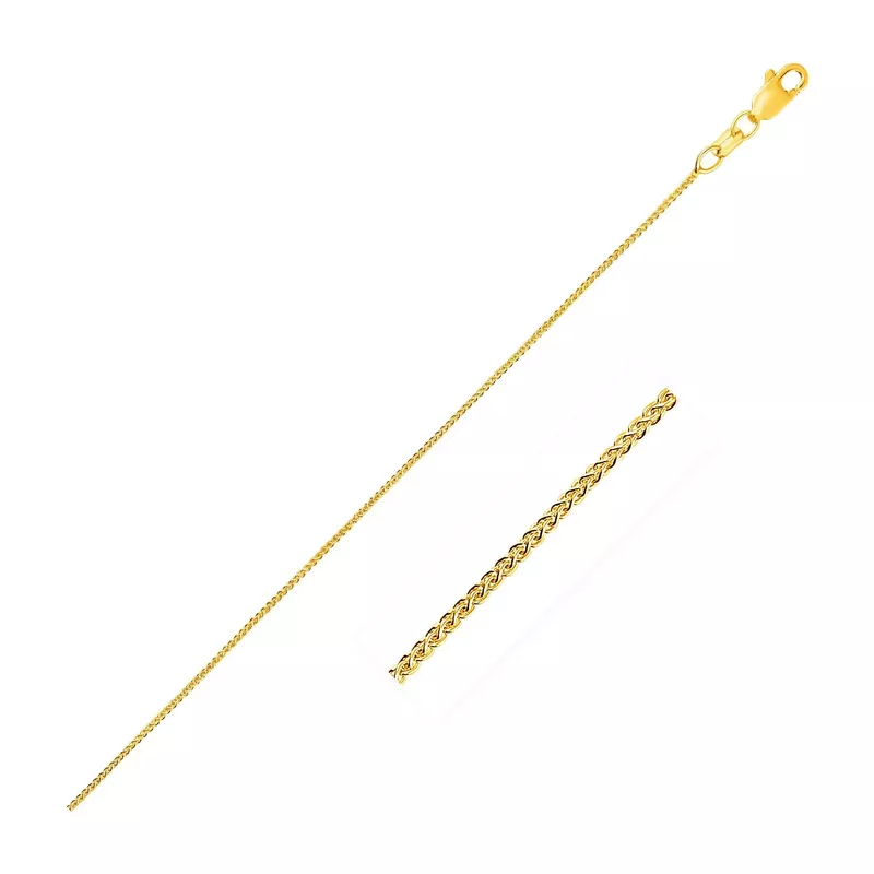 10k Yellow Gold Wheat Chain 0.6mm (18 Inch)