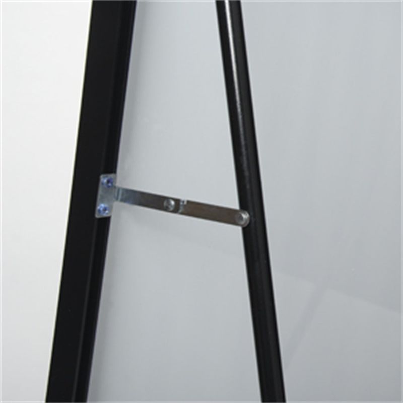 65" x 24" Alloy Frame Full Length Mirror Hanging Standing Or Leaning - 65"H x 24"W - Black