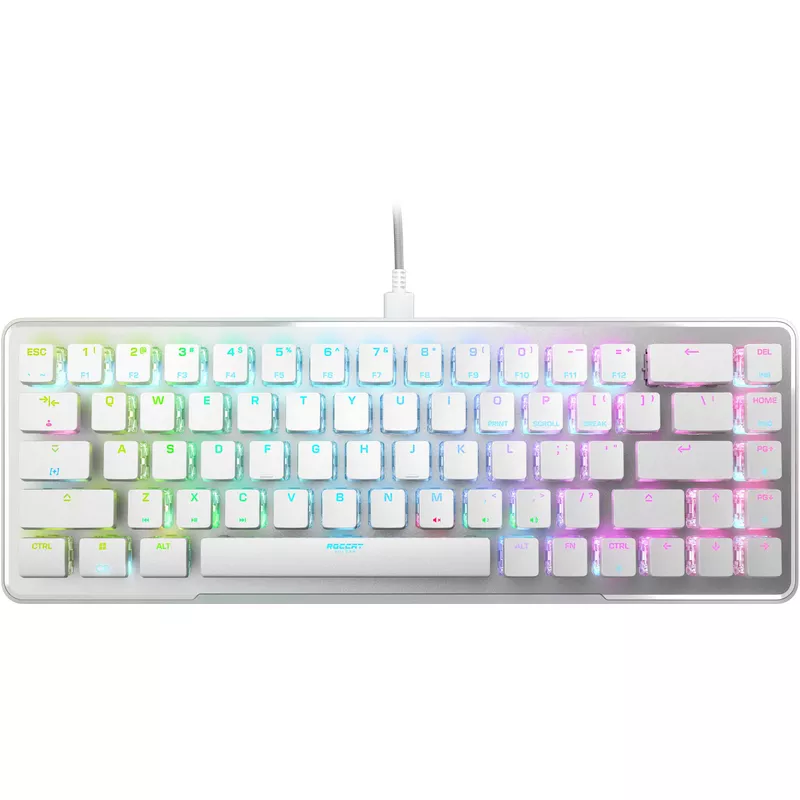 ROCCAT - Vulcan II Mini - 65% Wired Gaming Keyboard With Customizable AIMO RGB Illumination - White