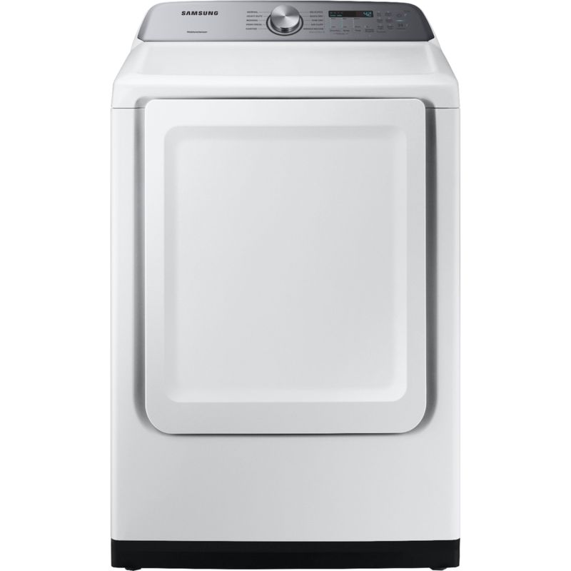 Front Zoom. Samsung - 7.4 Cu. Ft. Gas Dryer with 10 Cycles and Sensor Dry - White