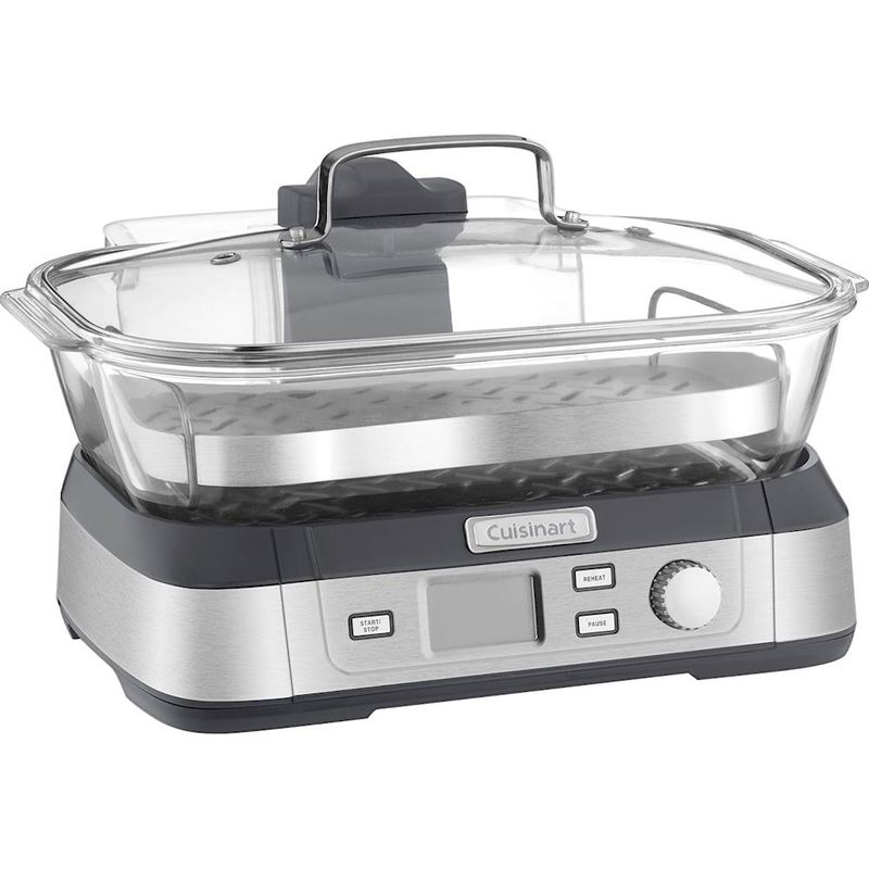 Angle Zoom. Cuisinart - CookFresh™ Digital Glass Steamer - Stainless Steel