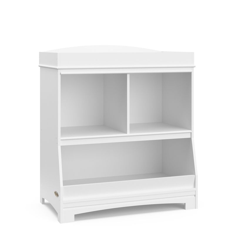 Graco Benton Changing Table with Storage and Removable Topper - White