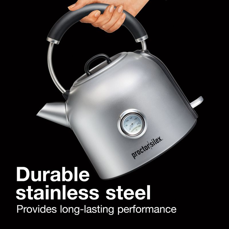Proctor Silex 1.7 Liter Electric Dome Kettle - Silver