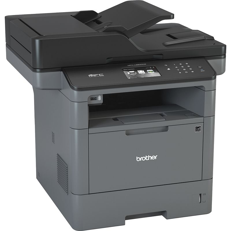 Angle Zoom. Brother - MFCL5800DW Wireless Black-and-White All-In-One Laser Printer - Grey/Black