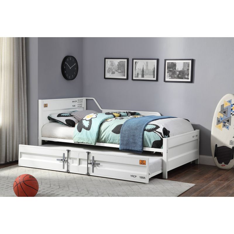 ACME Cargo Daybed & Trundle (Twin Size) in White