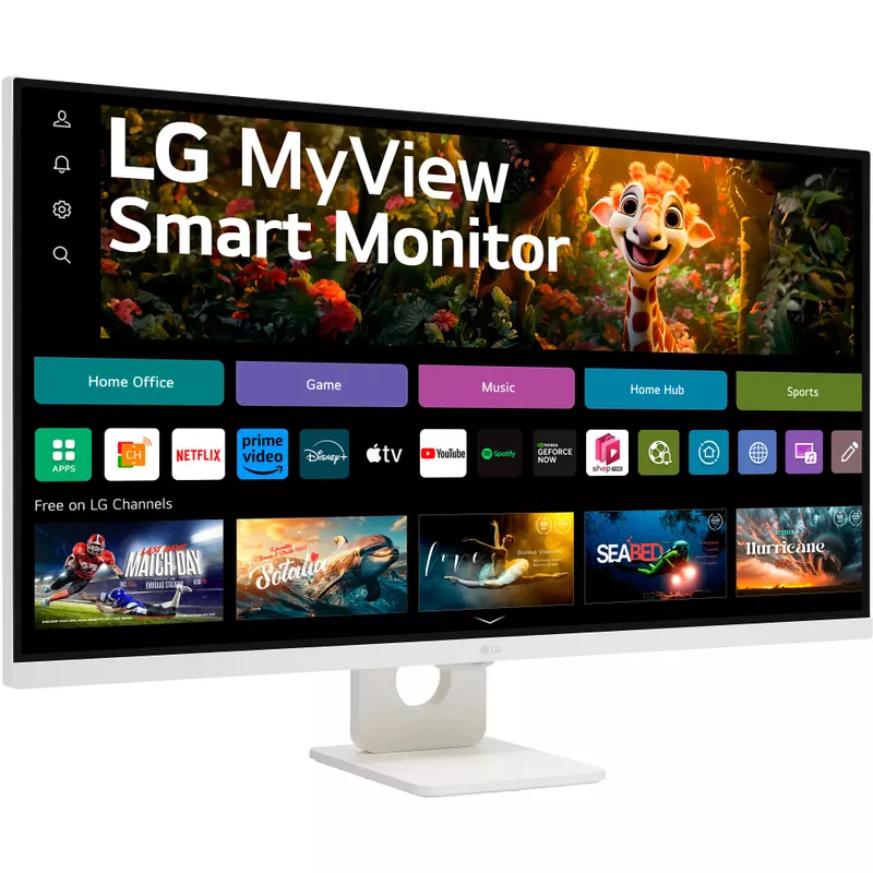 LG - My View 32" VA UHD 60Hz Smart Monitor (HDMI, USB-C) - White