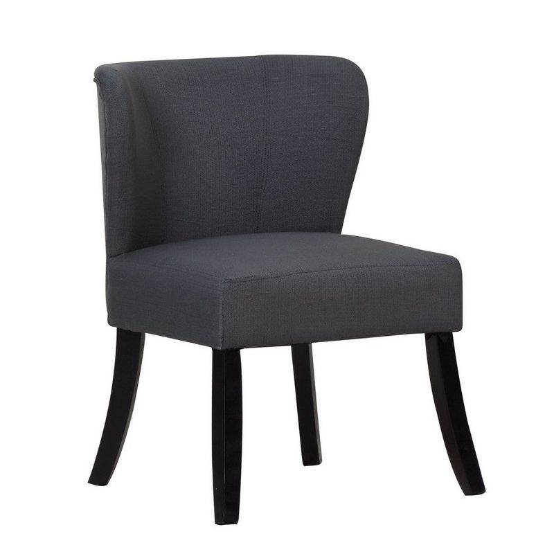 Ashlee Transitional Grey Upholstered Armless Living Room Chair