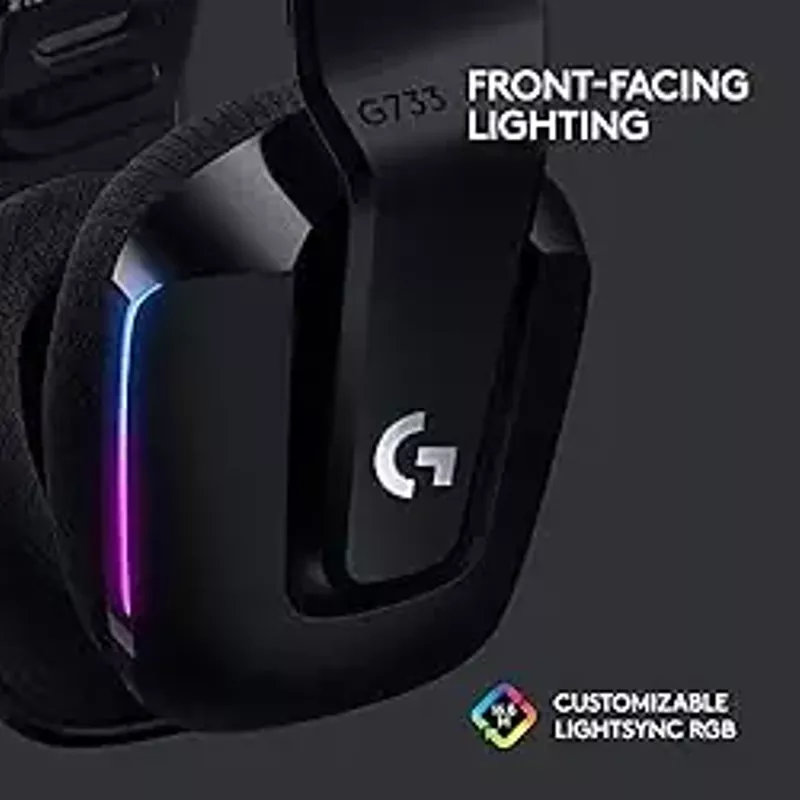 Logitech - G733 LIGHTSPEED Wireless Gaming Headset for PS4, PC - Black