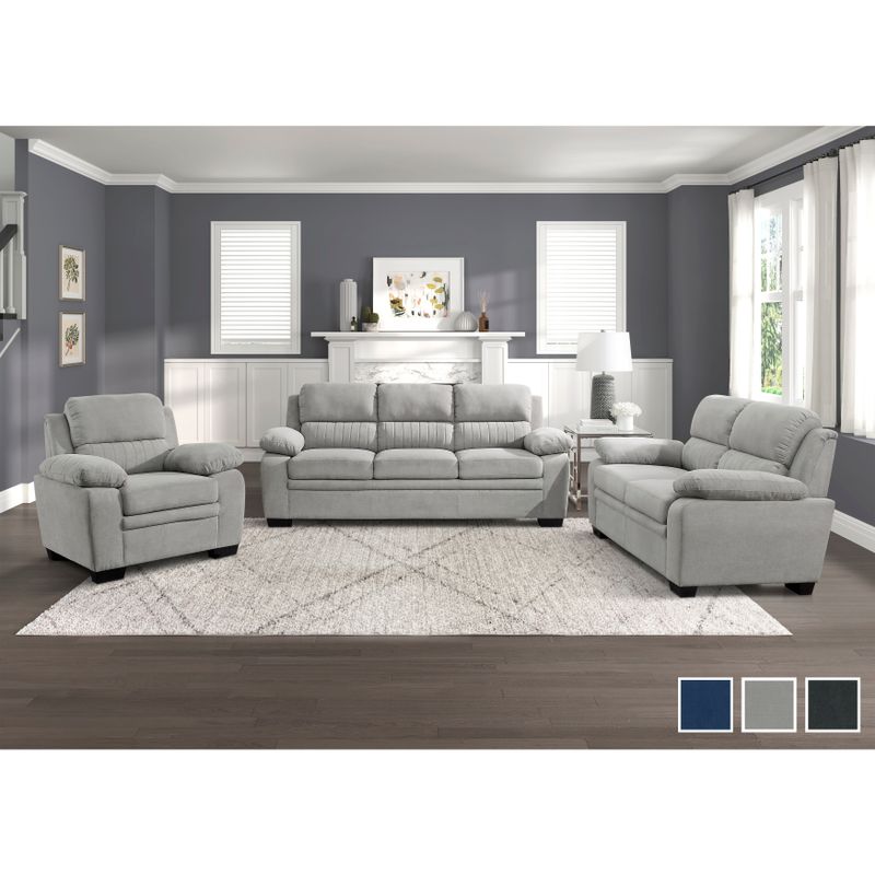 Onofre 3-Piece Living Room Set - Blue