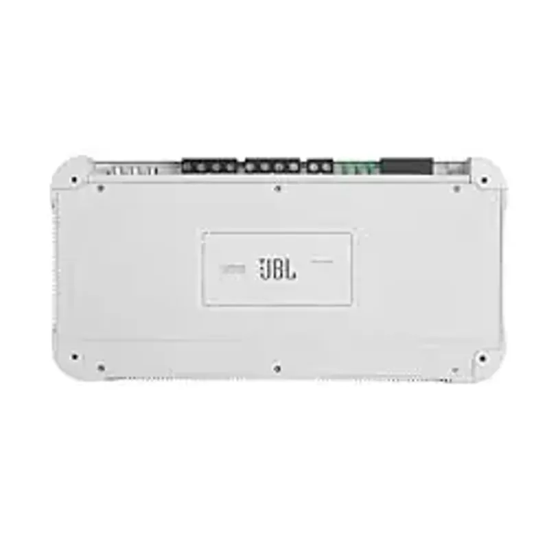 JBL MA5055 - High Performance 5-Channel Marine Amplifier, 100 watts RMS x 2 bridged at 4 ohms + 500 watts RMS x 1 at 2 ohms, preamp and Speaker-Level inputs