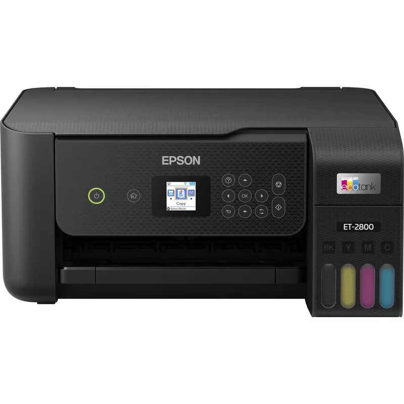 Epson - EcoTank ET-2800 Wireless Color All-in-One Inkjet Cartridge-Free Supertank Printer - Black