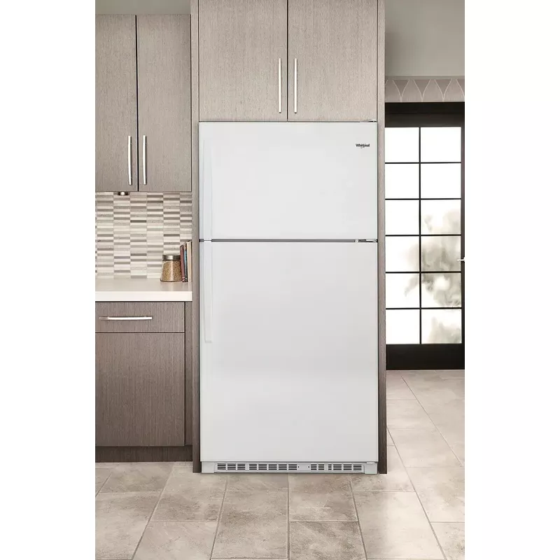 Whirlpool - 20.5 Cu. Ft. Top-Freezer Refrigerator - White