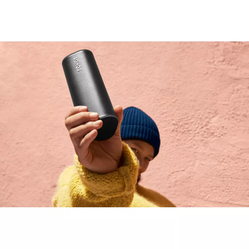 Sonos - Roam Smart Portable Wi-Fi and Bluetooth Speaker with Amazon Alexa and Google Assistant - Black