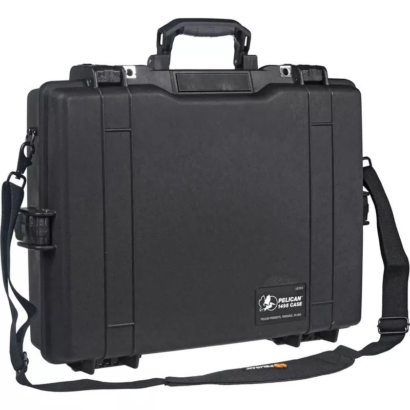Pelican Watertight Hard 17" Deluxe Notebook Computer Case with Padded Sleeve - Black