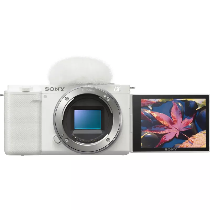 Sony - Alpha ZV-E10 Mirrorless Vlog Camera - Body Only - White