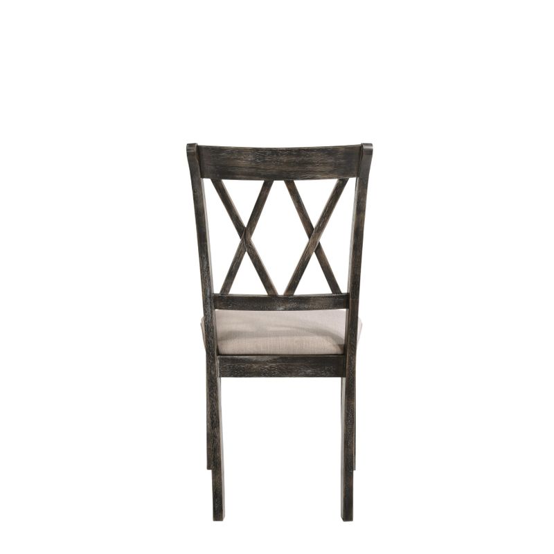 ACME Claudia II Side Chair (Set of 2) in Weathered Gray
