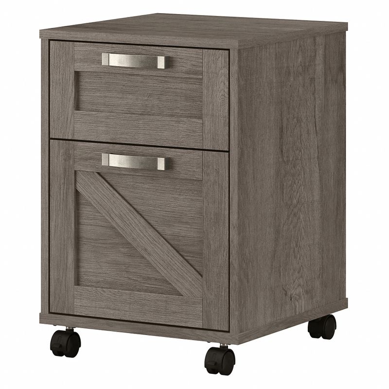 Cottage Grove 2 Drawer Mobile File Cabinet by Bush Furniture - Reclaimed Pine