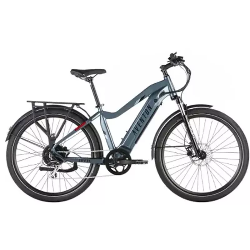 Aventon - Level.2 Commuter Step-Over eBike w/ up to 60 miles Max Operating Range and 28 MPH Max Speed - Regular - Glacier Blue