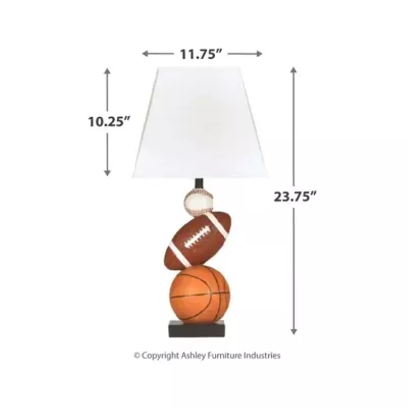 Brown/Orange Nyx Poly Table Lamp (1/CN)