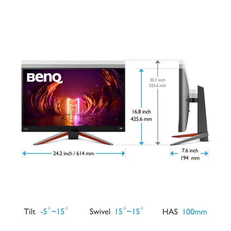 BenQ MOBIUZ EX270M 27" 16:9 Full HD 240Hz IPS LED HDR Gaming Monitor, Built-In Speakers