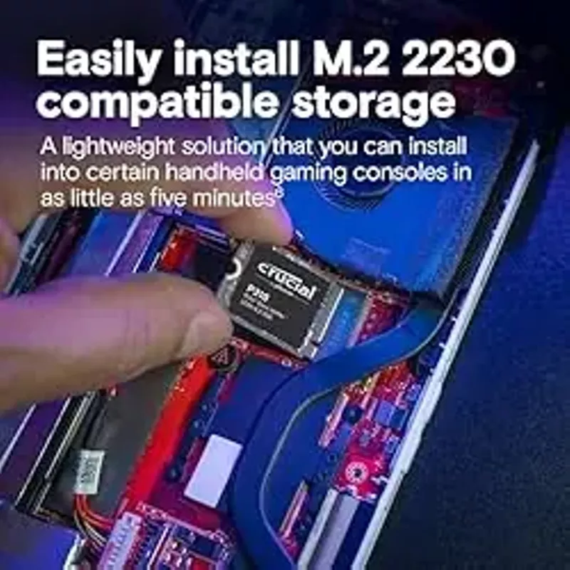 Crucial New 2024 P310 2TB PCIe Gen4 2230 NVMe M.2 SSD - Up to 7,100 MB/s - Uplevel Your Console - Internal Solid State Drive (PC) - CT2000P310SSD2