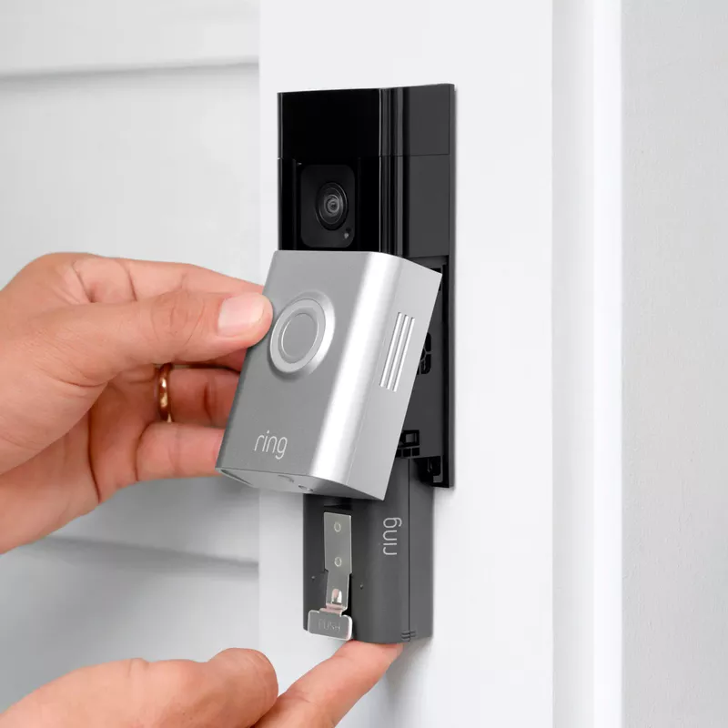 Ring Battery Doorbell Plus - Video Doorbell Camera - Satin Nickel
