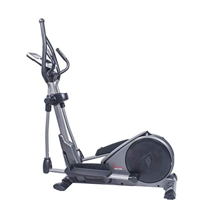 Sunny Health & Fitness Magnetic Elliptical Trainer Elliptical Machine w/Tablet Holder, Programmable Monitor and Heart Rate Monitoring,...
