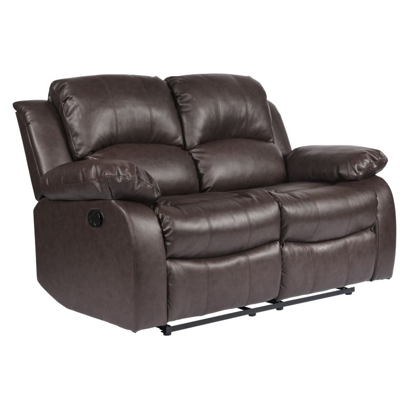 Lucca 2-Piece Reclining Living Room Set - Chocolate