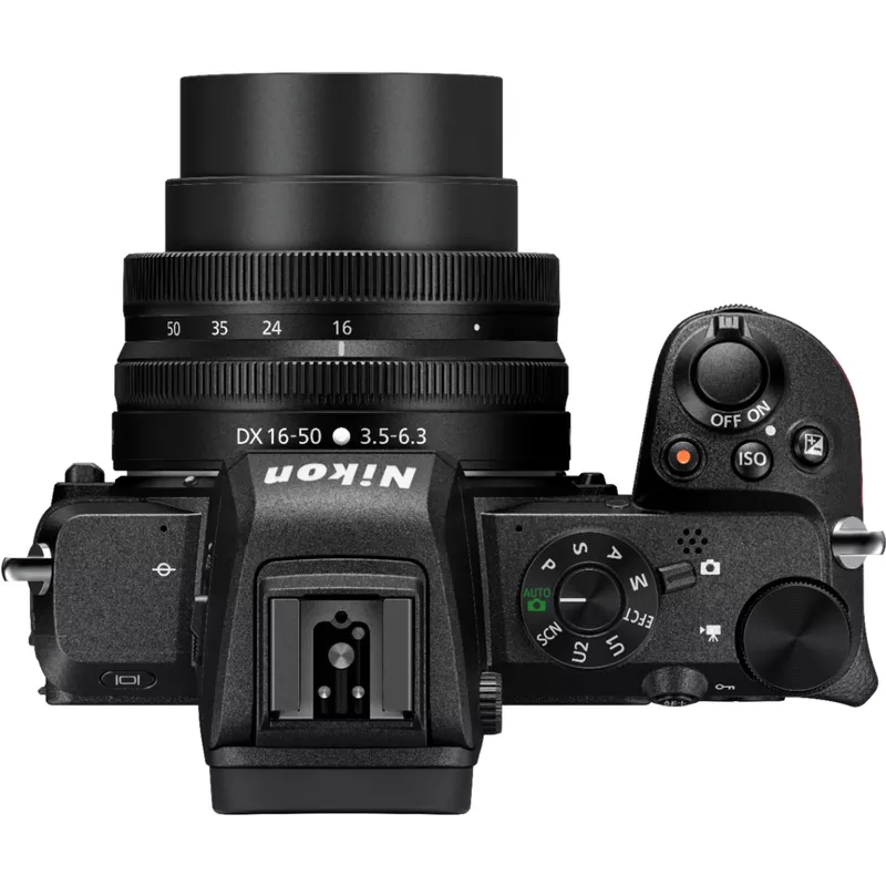 Nikon - Z50 Mirrorless Camera Two Lens Kit with NIKKOR Z DX 16-50mm f/3.5-6.3 VR and NIKKOR Z DX 50-250mm f/4.5-6.3 VR Lenses - Black
