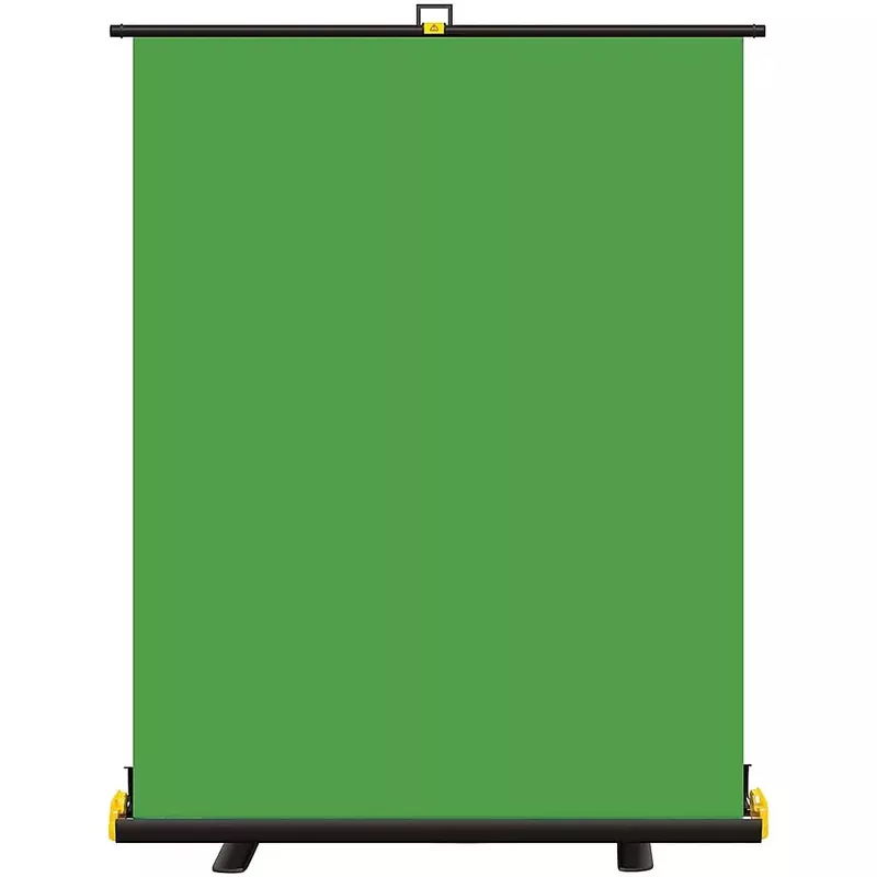 Kodak - Portable Green Screen, Chroma Key Backdrop & Built-in Stand for Video & Photo Shoots, Auto Lock Frame. - Black/Green