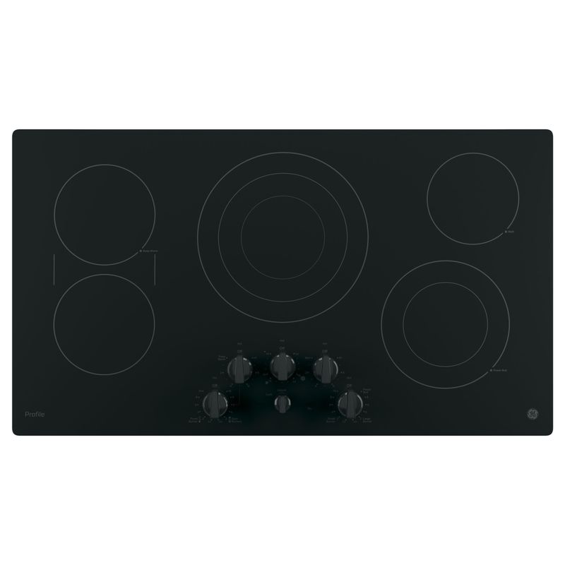 GE Profile 36-inch Electric Cooktop - BLACK