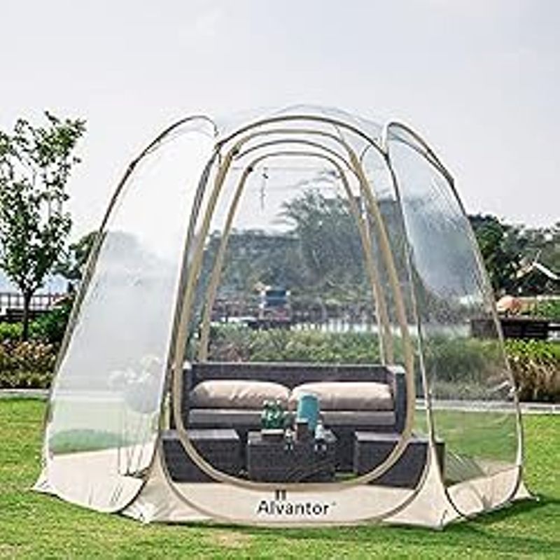 Alvantor Pop Up Bubble Tent - Instant Igloo Tent - Screen House for Patios - Large Oversize Weather Proof Pod - Cold Protection Camping...