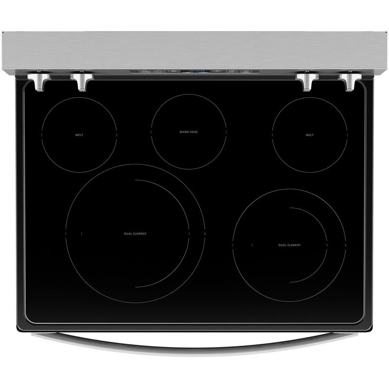 Alt View Zoom 18. Whirlpool - 5.3 Cu. Ft. Freestanding Electric Convection Range with Air Fry - Stainless steel