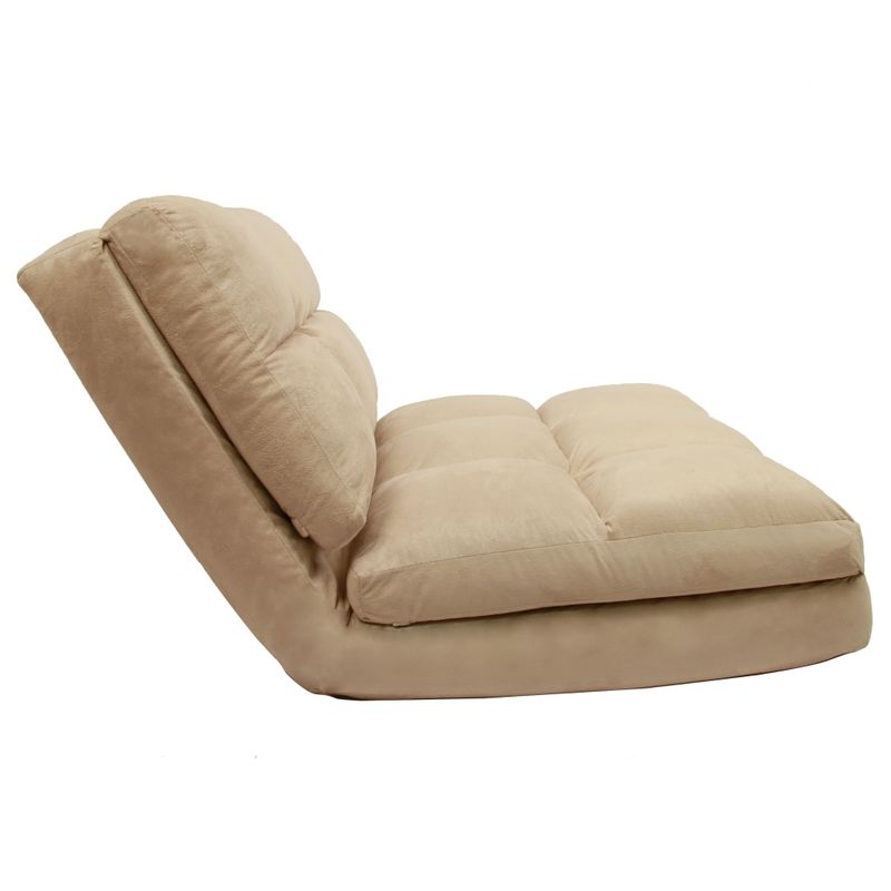 Loungie Microsuede 5-position Convertible Flip Chair/ Sleeper - Purple