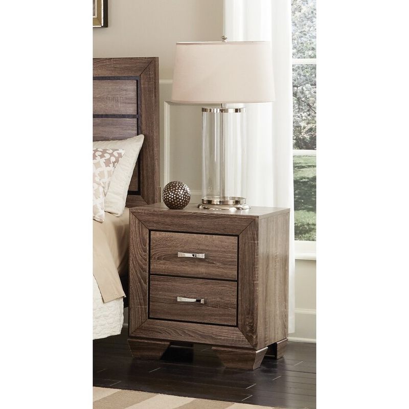 Kauffman Transitional Washed Taupe 4-piece Bedroom Set - Queen
