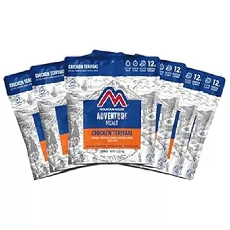Mountain House Chicken Teriyaki with Rice ,  Freeze Dried Backpacking & Camping Food ,  6-Pack ,  Gluten-Free