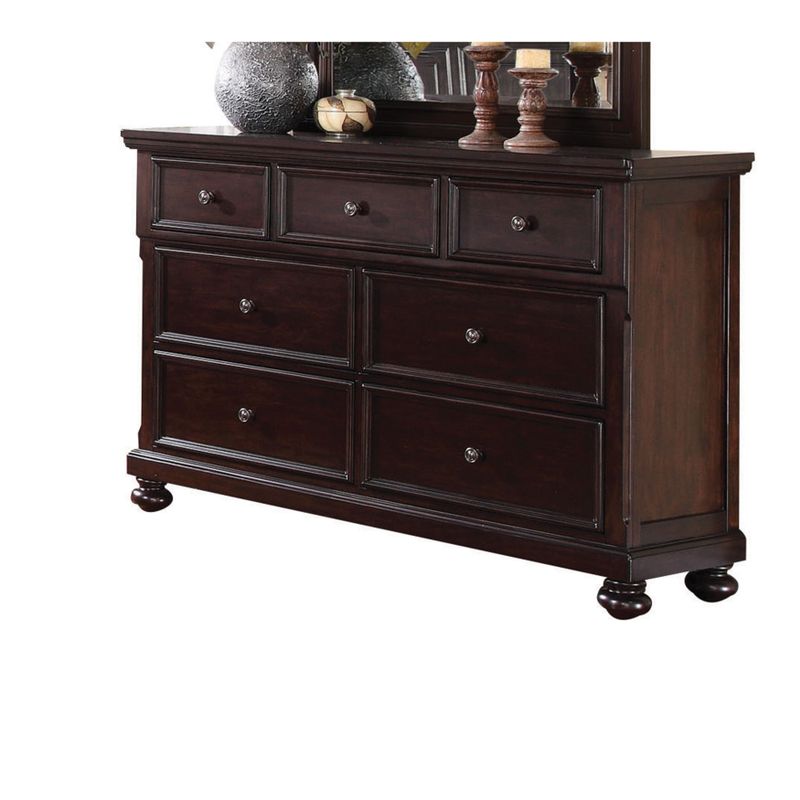 Acme Furniture Grayson Dark Walnut 7-Drawer Dresser - Dresser, Dark Walnut, 60" x 18" x 40"H