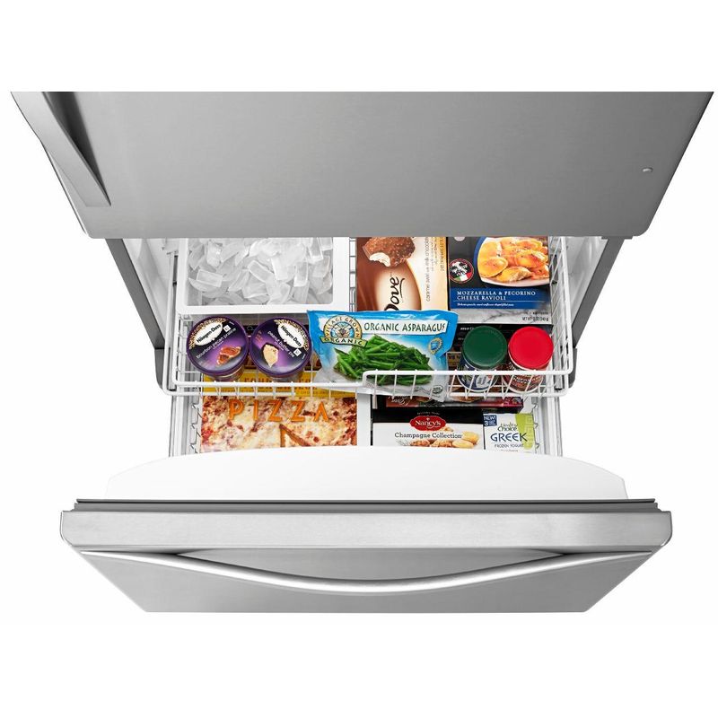 Alt View Zoom 12. Whirlpool - 21.9 Cu. Ft. Bottom-Freezer Refrigerator - Stainless steel