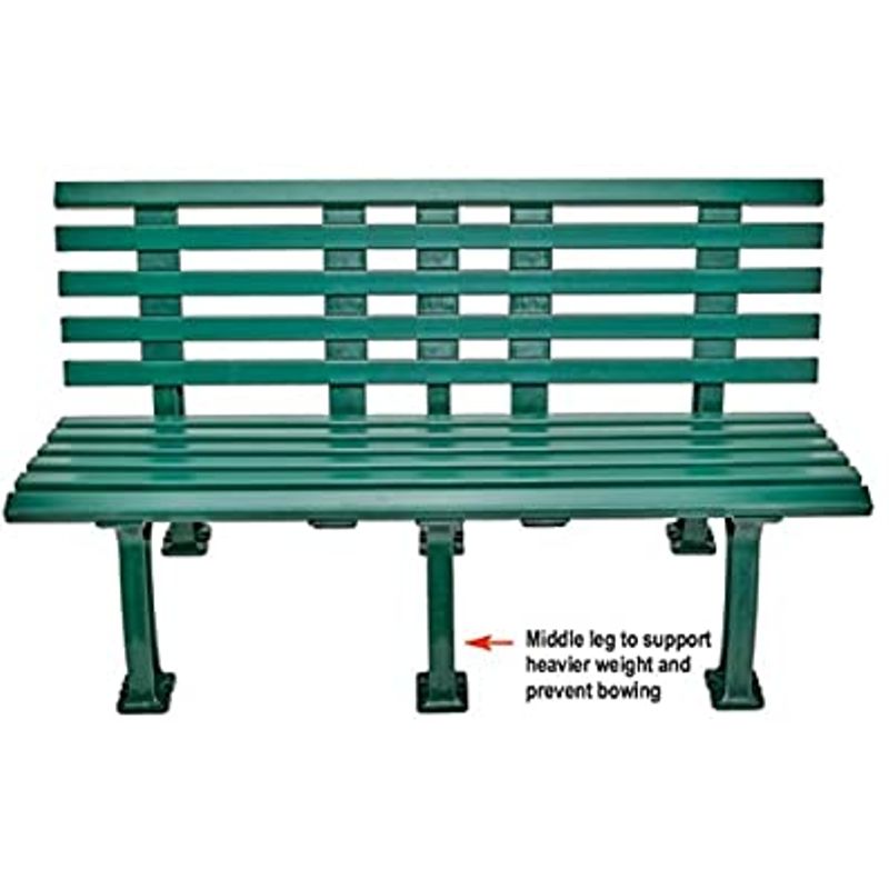 TOURNA Courtside 5-Foot Deluxe Bench Heavy Duty