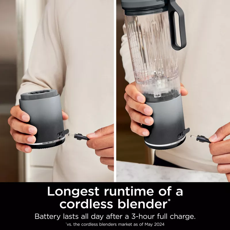 Ninja - Blast Max 22oz Portable Blender - Cool Gray