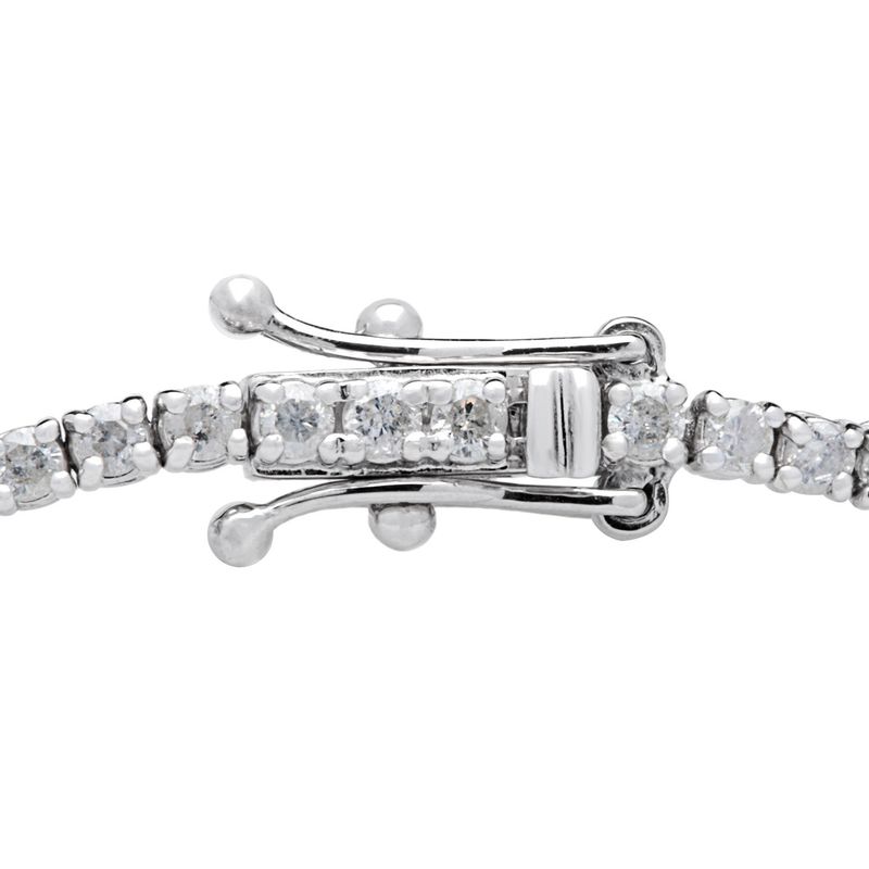 14k White Gold 2ct TDW Diamond Tennis Bracelet - Bracelet