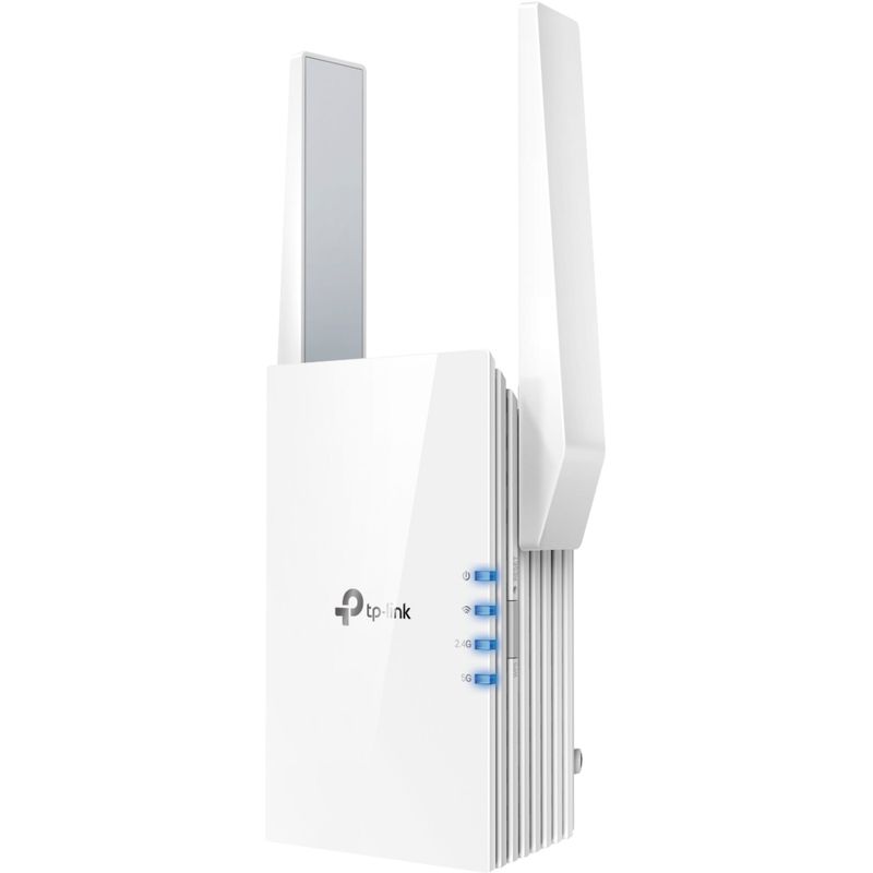 Left Zoom. TP-Link - RE605X AX1800 Wi-Fi 6 Range Extender - White